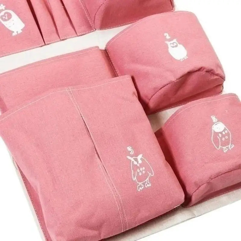 Fabric Waterproof Cotton Linen Storage Hanging Bag Creative Qme