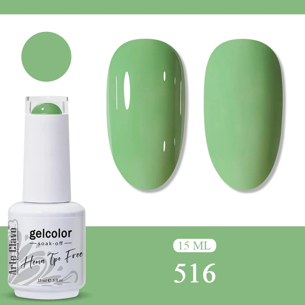 Arte Clavo Neon Rainbow Colors Gel Nail Polish Semi Permanent Art UV