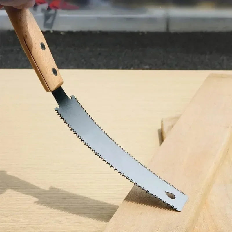 Woodworking Hand Saw DIY Serration Project Triple Speed Saw Double Edge Blade Cutting 6-inch Blade Handsaw Pipe Cutting Tool Qme