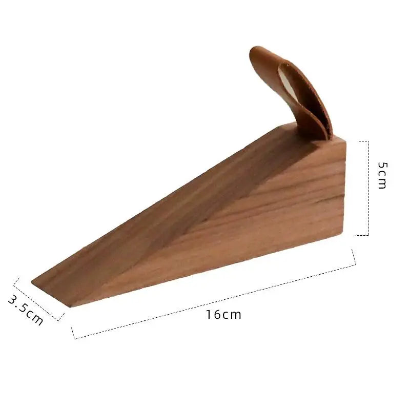 Anti-collision Creative Gate Decor Beech Black Walnut Solid Wood Door Qme L2