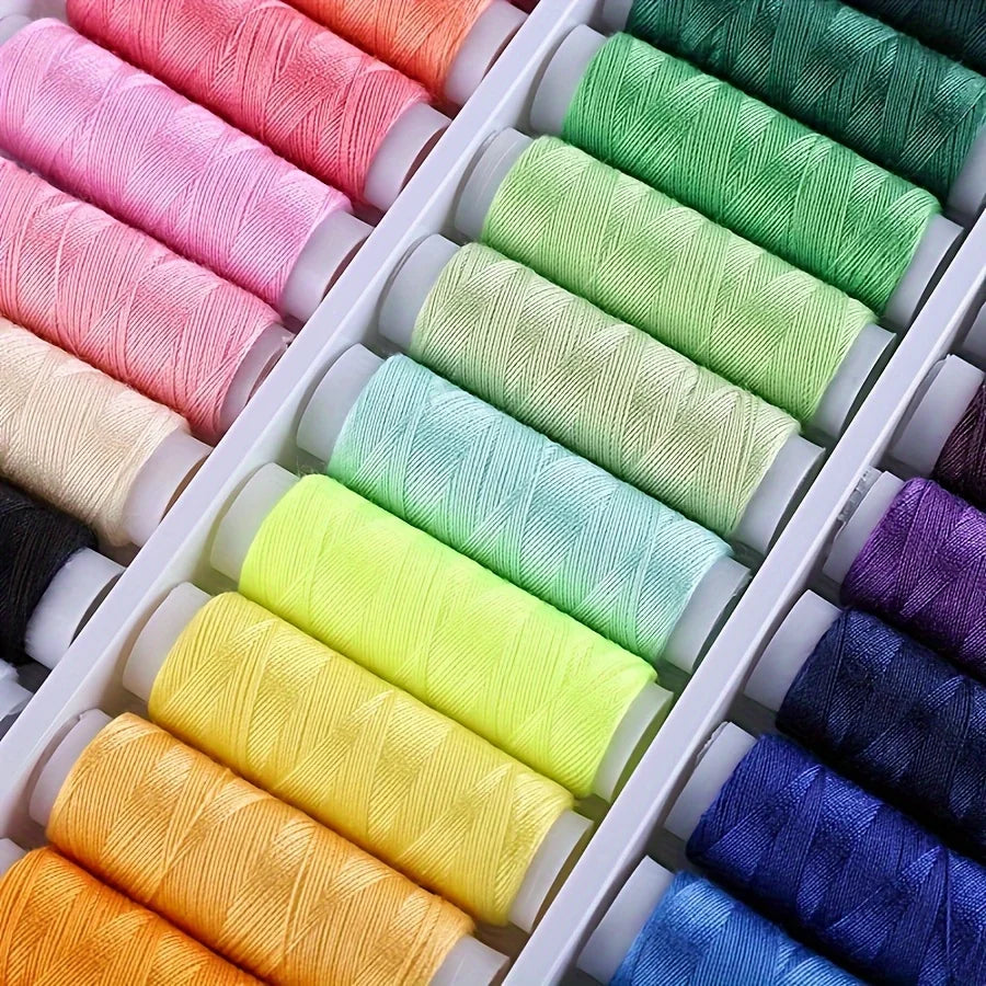 39 color sewing thread, high-strength polyester, color fastness, suitable for DIY sewing and handicrafts, essential hand sewing Qme