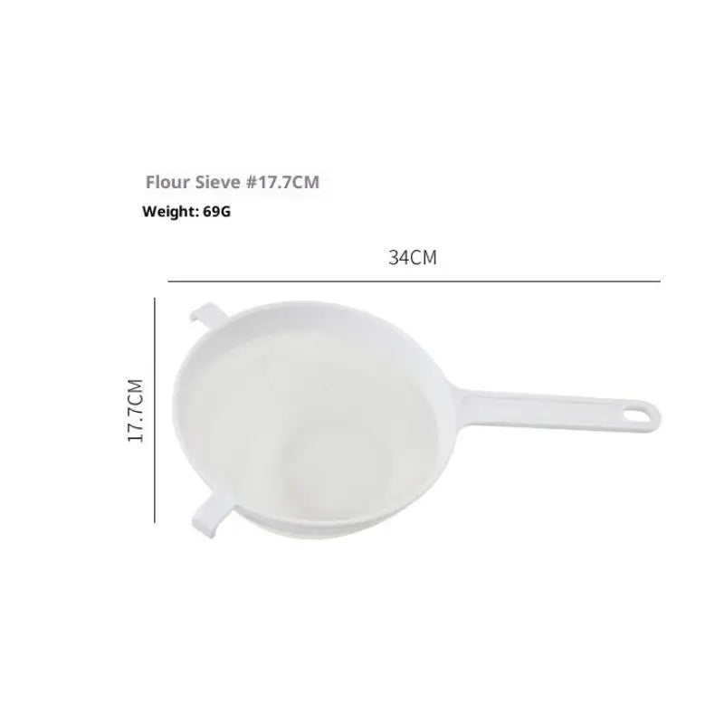 Coffee Filter Colanders Tools Plastic Fine Mesh Spoon Strainer Qme 18cm