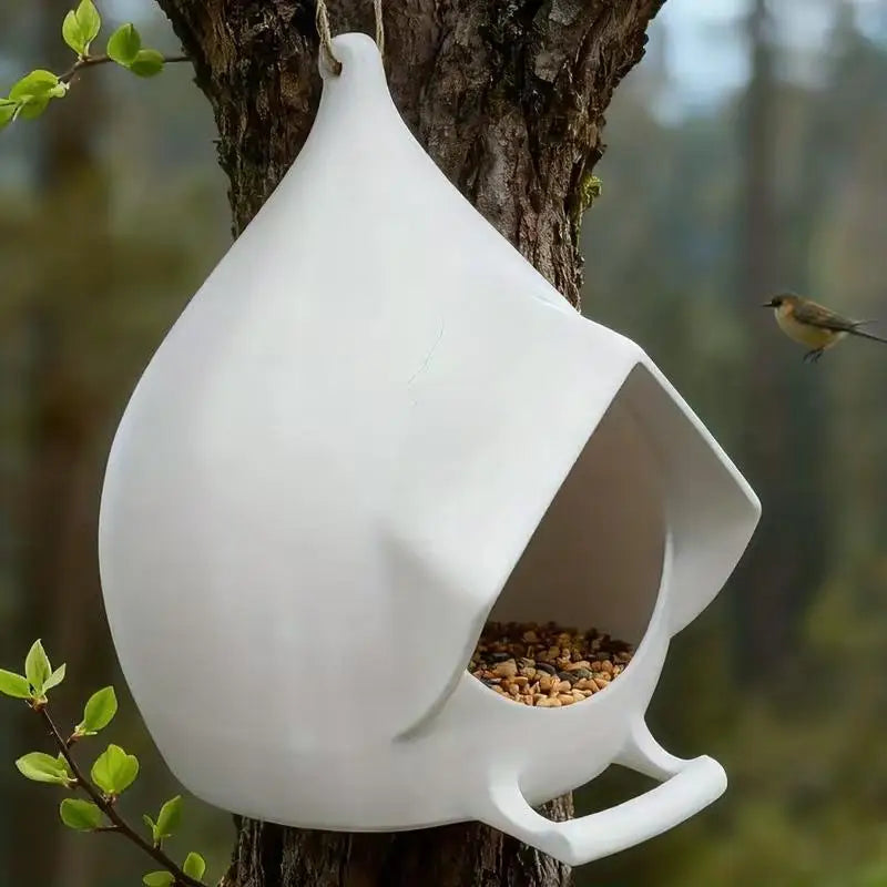 Garden Yard Patio Decoration Bird Feeder Hanging Outdoor Plastic Qme