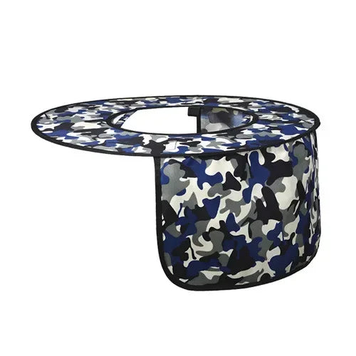 Safety Hard Hat Neck Shield Helmets Cap Cover for Outdoor Construction Workers Sun Protection Summer Sun Shade Qme Blue camouflage 2pcs