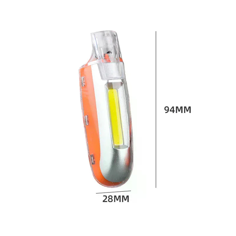 Outdoor Camping Survival Whistle Rescue Whistle With Led Light Charging Mini Flashlight 3-speed Adjustment Emergency Torch Qme