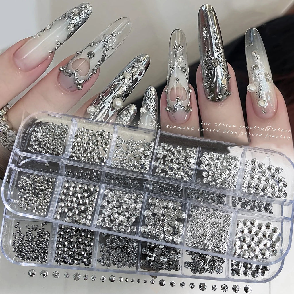 Punk Charm Box 1 Metal Design Nail Art Perfect Fashionistas Qme