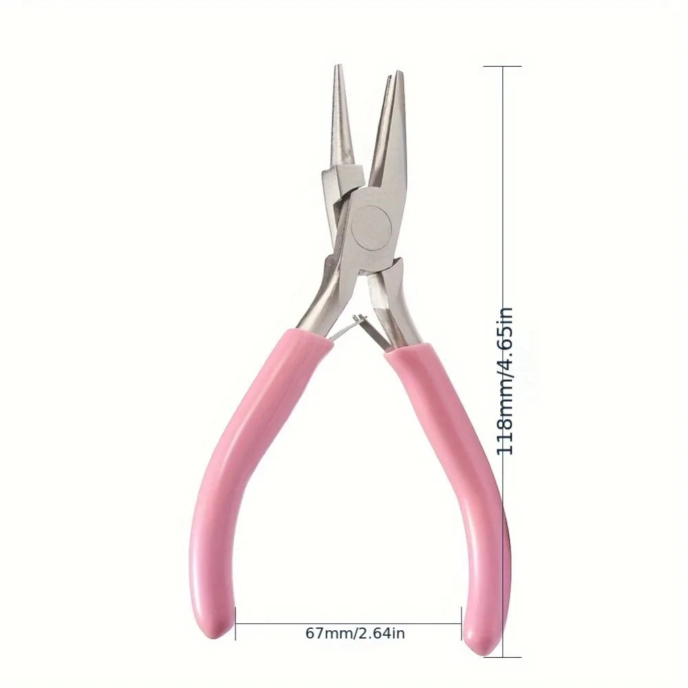 Jewelry Making Plier Beadsmith Concave Nose Pliers - Steel Wire Rings and Bending Tools - Jewelry Making Tools Metal Ring Making Qme