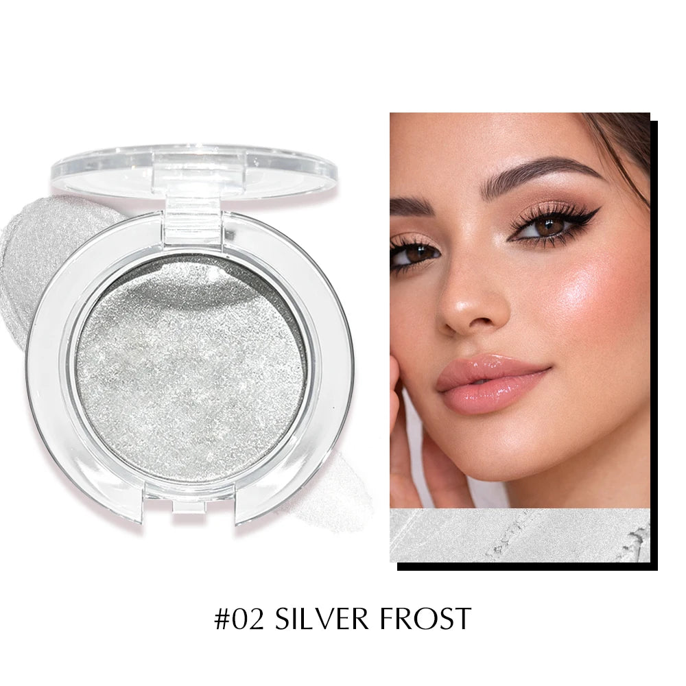 JUJU DREAM Waterproof Highlighter Powder Ultra Glow Radiance Qme 02 SILVER FROST