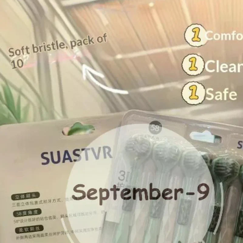 Three-sided Soft Bristle Toothbrush Ultra Fine Bristles Gentle Qme Default Title