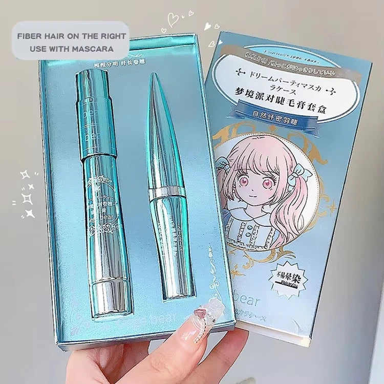 Gege Bear Dream Party Curly Black Sun Flower Mascara Cute Design All Qme GX1010