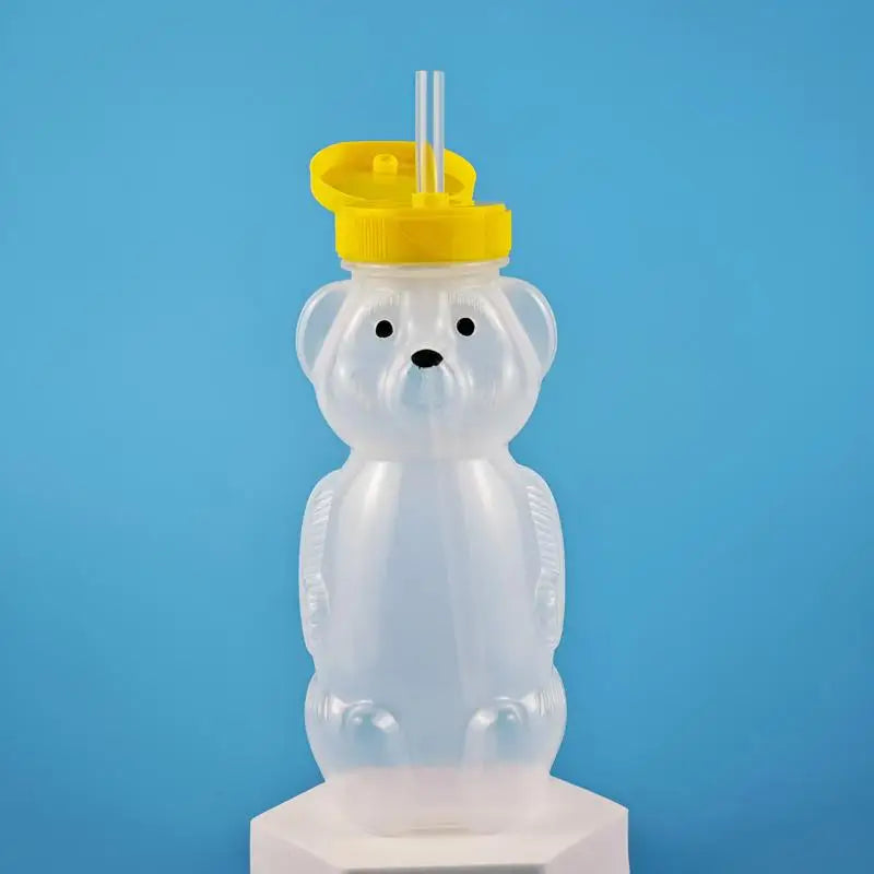Flexible Straws Leak-proof Squeezable Cup Cute Leak Resistant Babies Qme Yellow With straw
