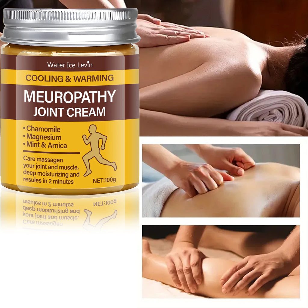 Meuropathy Joint Cream with Magnesium & Arnica - Dual Cooling & Warming Relief for Muscle & Joint Pain - Fast-Acting Qme