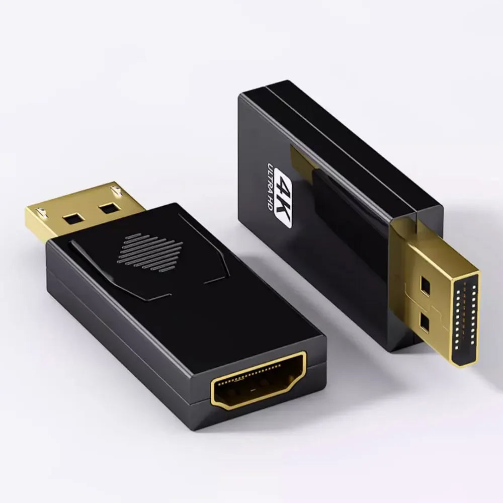 10pcs Display Port DP to HDMI-Compatible HDTV Adapter Video Audio PC Laptop 4K DP DisplayPort to HDMI-Compatible Adapter Qme