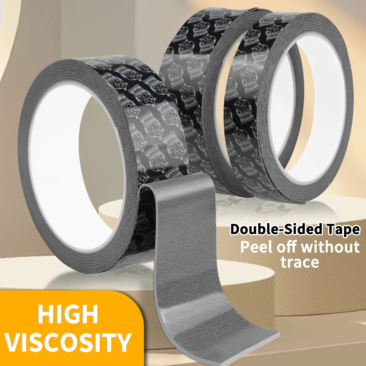 Double Sided Adhesive Tape, High Viscosity Car Fixed Adhesive, High Temperature Resistant, Waterproof No Marks,No Trace Adhesive Qme