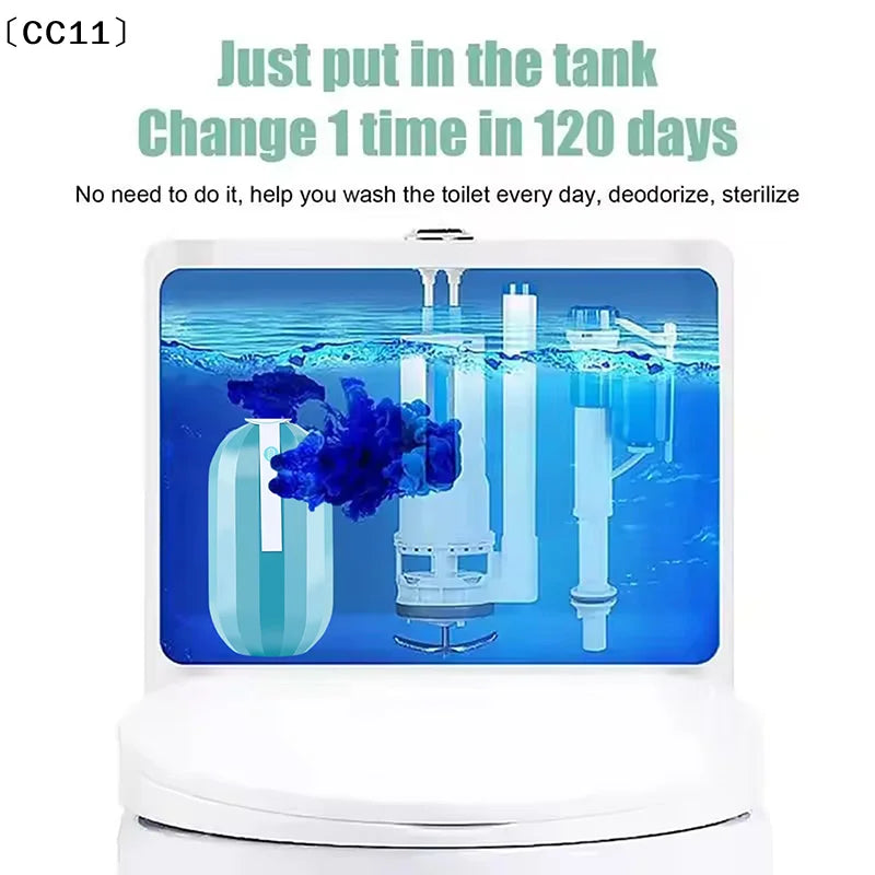 Toilet Cleaner Clean 10 Years Automatic Long Lasting Bottle Refreshes Qme
