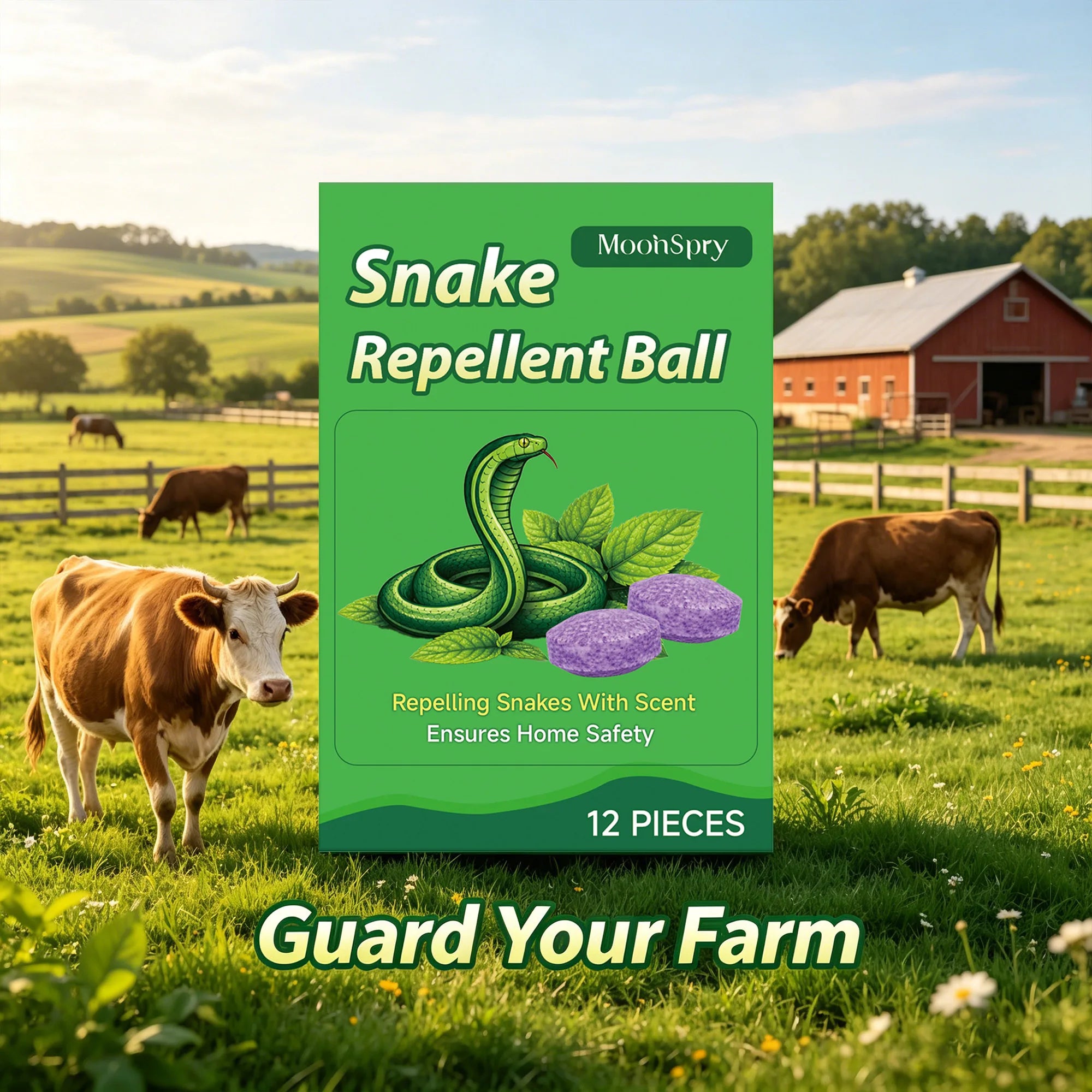 Outdoor Snake Repellent Snake Deterrent Set Repelling Snakes Long-Lasting Protection Natural Smell Pet & Kid Safe Pest Deterrent Qme