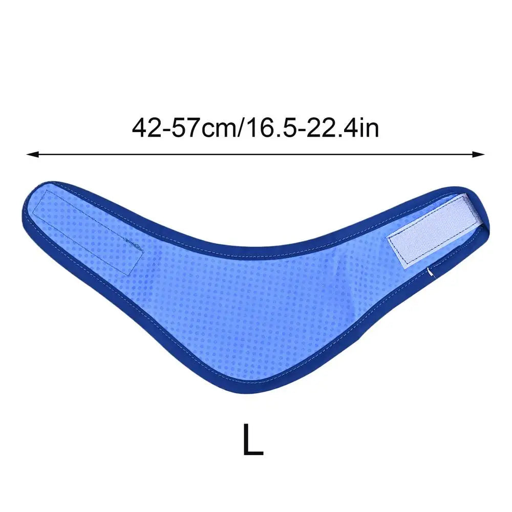 Dog Cooling Collar Reusable Puppy Bandana Dog Cool Down Bandana For Pet Parents Animal Lovers Trainers Park Lawn Yard Daily Wear Qme WHITE China Mainland
