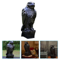 Resin Eagle Statue Creative Rustic Colors Tabletop Decoration Garden Home Office Animal Sculpture Desktop Ornament Qme Default Title
