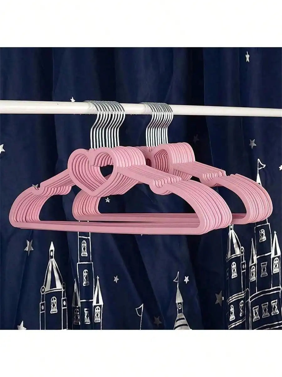 Heart-shaped Hangers 360 Degree Hooks Rotating Suitable Adult Jackets Qme