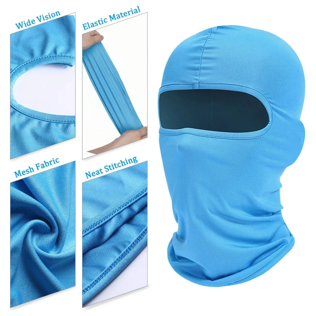 Balaclava Full Face Mask Hiking Cycling Camping Hunting Airsoft Cap Bike Head Cover Summer Men Women Ski Mask Hiking Scarves Qme