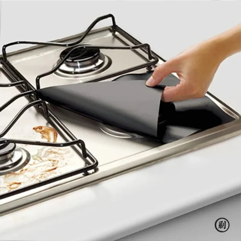 1 Reusable Gas Stove Protector Pad Non-stick Heat Resistant Washable Qme