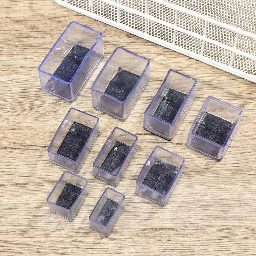24Pcs Table Chair Leg Protector with Felt Sofa Non-slip Mute Rubber Leg Mat Wood Floor From Scratches Floor Protectors Pads Qme