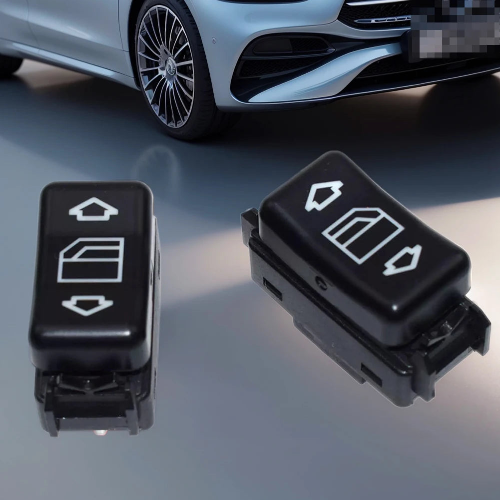 2Pcs Left & Right Control Power Window Switch Replace 1248204510 1248204610 for Mercedes W124 W126 W201 Qme