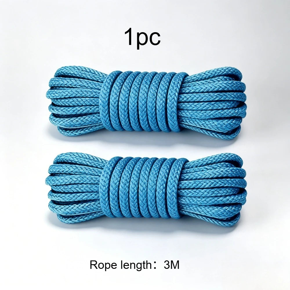 Tensioners With Rollers+Nylon Rope Set,Equipped With Locking Clasps Secure Bundling, Suitable Camping, And Outdoor Activities Qme Rope 1pc