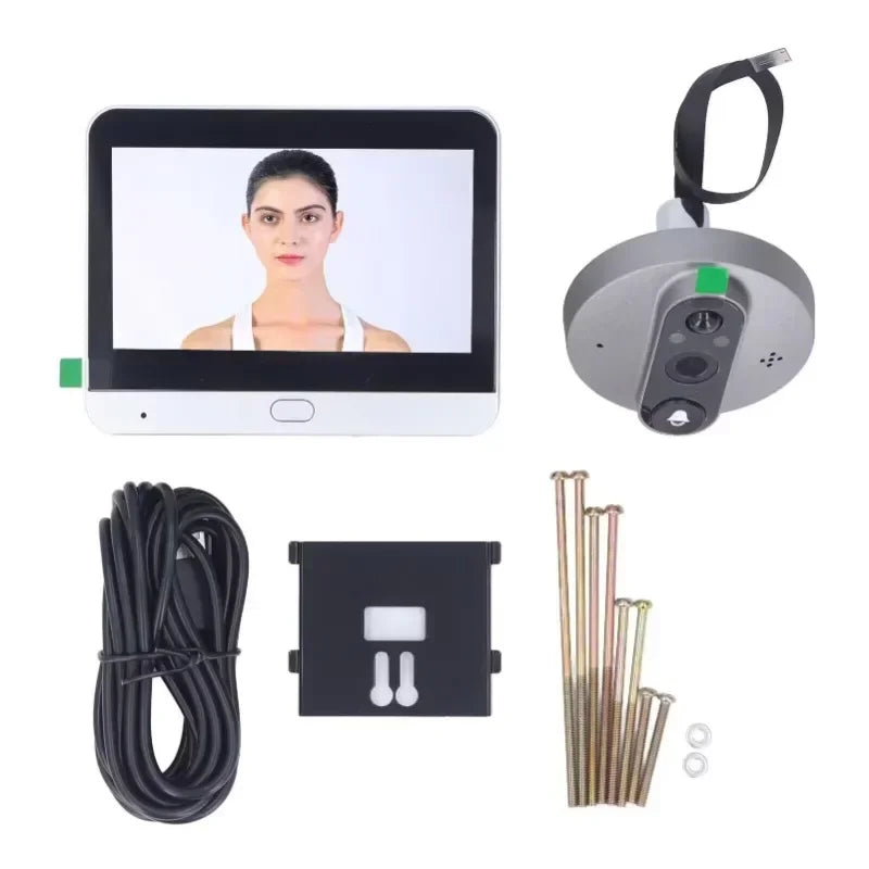 Door Camera 365 Peephole camera home wireless phone 3MP 4.3 Screen Night PIR wifi wireless Security protection Smart home Qme