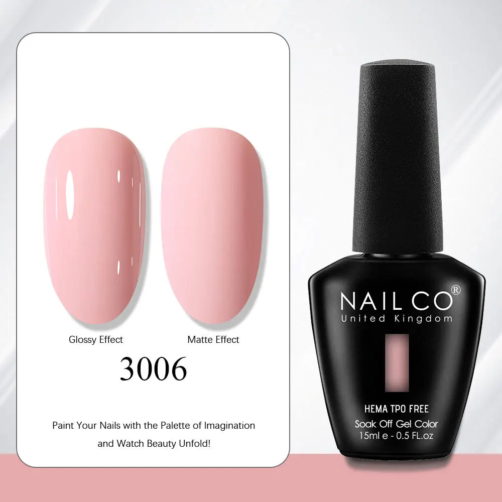 NAILCO Gel Nail Polish Nails Semi-permanent UV Varnish Glitter Glass