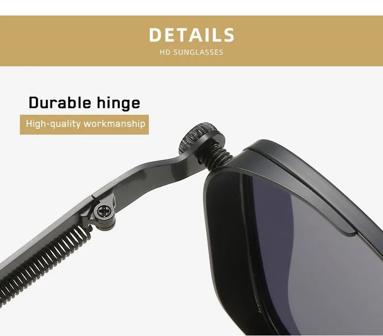 Fashion Sunglasses Men Women High End Driving Special Sun Glasses Anti UV Spring Hinges Women Eyepiece Trendy Driver Glasses Qme