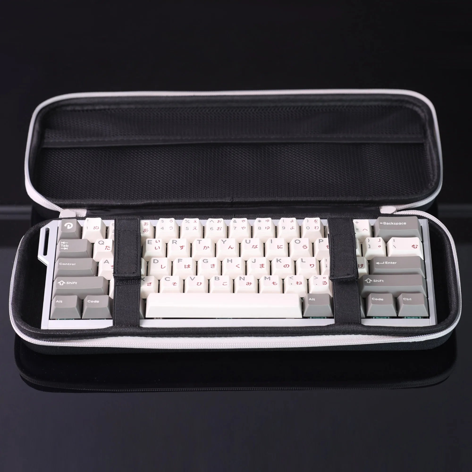 Chosfox Protable Keyboard Storage Bag Large Capacity Mechanical Keyboard Bag 60/61/64 Thickened Fabric Waterproof Protect Bag Qme