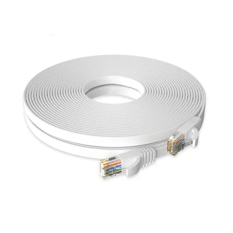 Cat6 Flat Ethernet Cable 0 5M RJ45 Speed LAN Cord Reliable Data Qme 2M Black