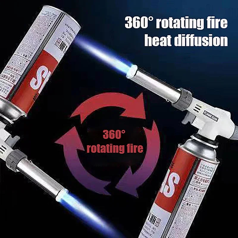 Gas Torch Flame Blowtorch Cooking Soldering Butane AutoIgnition Gas-Burner Lighter Heating Welding Gas Burner Flame Qme