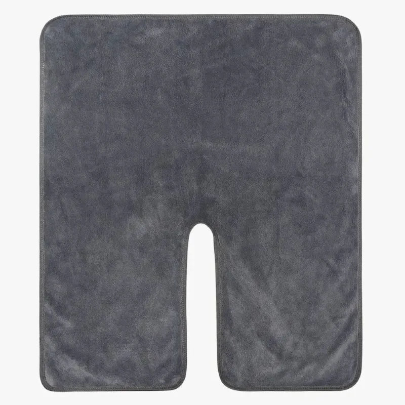 U-shaped Facial Towels Estheticians Massage Coral Fleece Split Qme dark gray