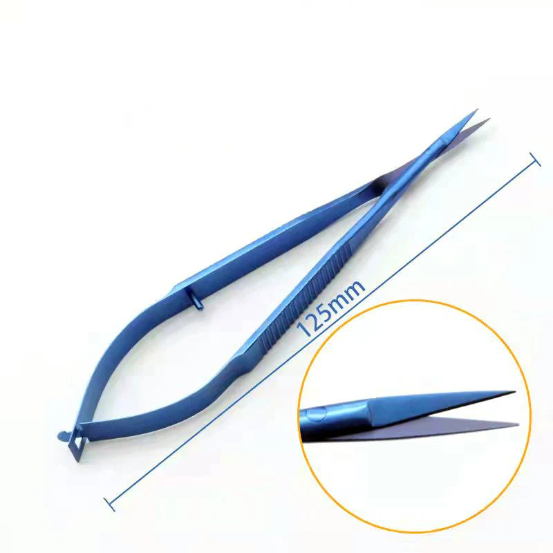 Castroviejo Corneal Scissors Capsule Membrane Titanium Stainles Steel Qme straight