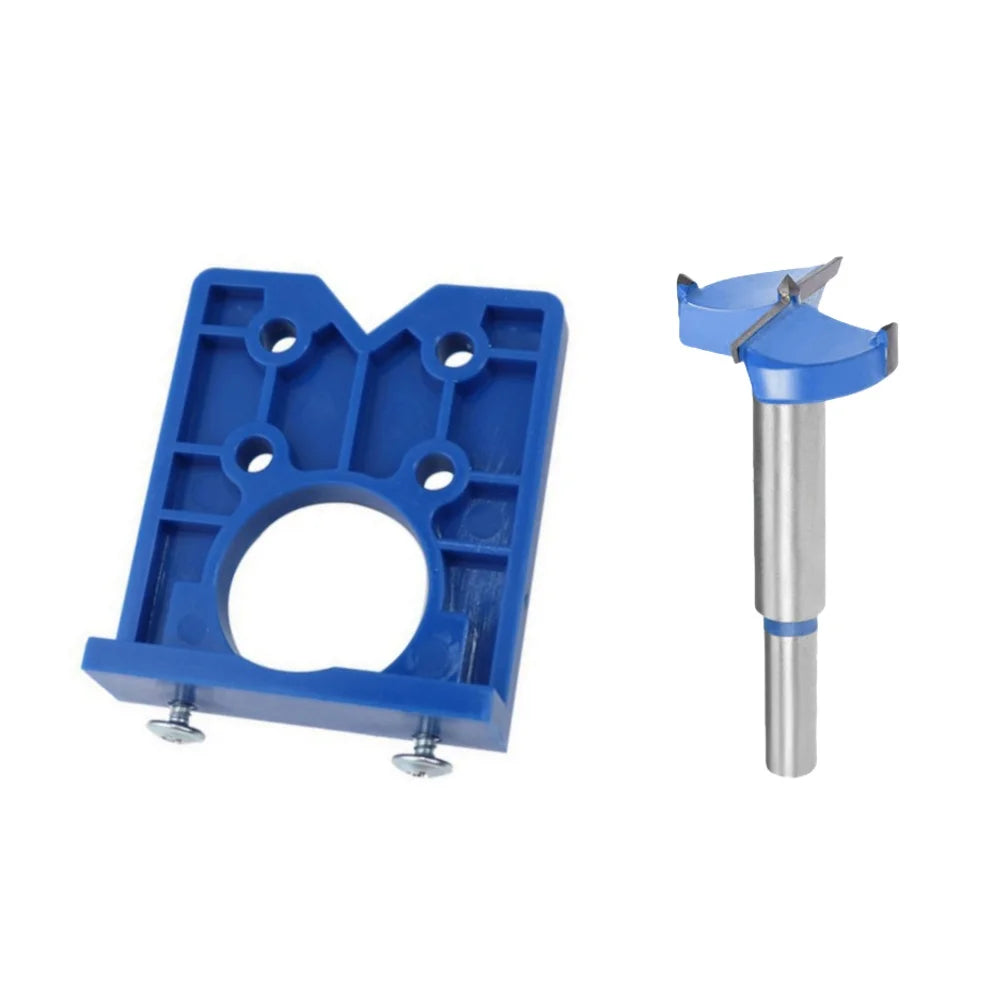 35mm Hinge Hole Drilling Guide Locator DIY Wood Furniture Door Cabinets Hinge Installation Drilling Jig ABS Woodworking Tools Qme B