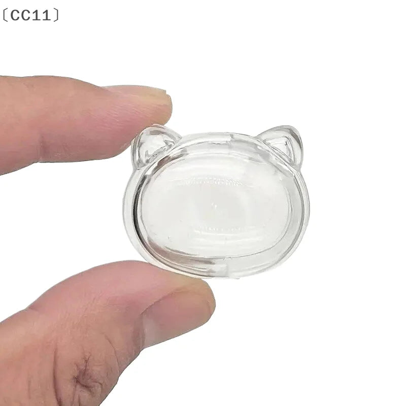 CC112pcs Pet Hair Keepsake Box Transparent Dog Cat Fur Storage DIY Qme