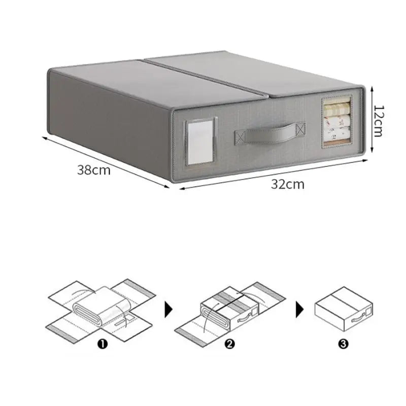 Wardrobe Bed Clothes Storage Organizer Sheet Box Fabric Folding Qme