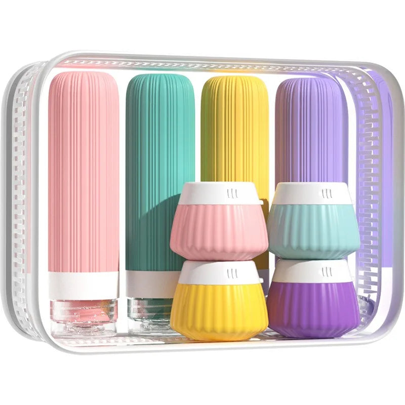 Toiletry Travel Bottle Portable Silicone Toiletries Containers Qme