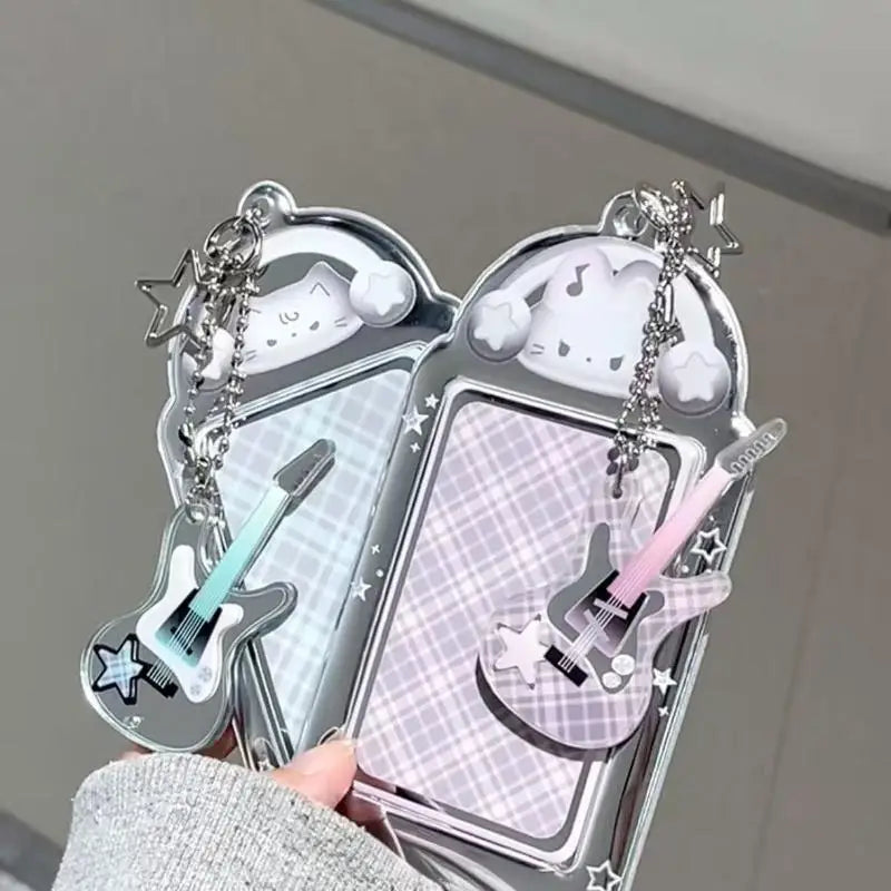 Kawaii Photocard Holder Bag Pendant Photo Frame Picture Display Stand Qme