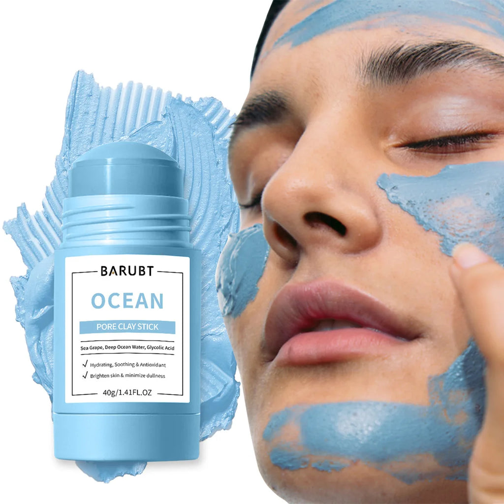 Alaska Volcano Mask Mugwort Cleansing Mask Stick Shrink Pores Acne Deep Blackhead Remover Facial Cleansing Moisturizing Mask 40g Qme