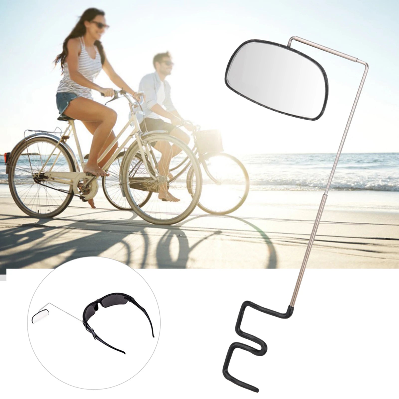Helmet Mirror Rear View Mirror Adjustable Angle Bike Helmet Rearview Mirror Rearview Mirrors Cycling Accessory Qme
