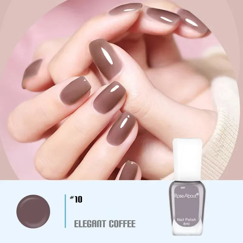 40 Colors Nail Gel No Bake Water-based Nail Polish Glitter Sequins Long-lasting Tearable Healthy Tearable Quick-drying Qme 10
