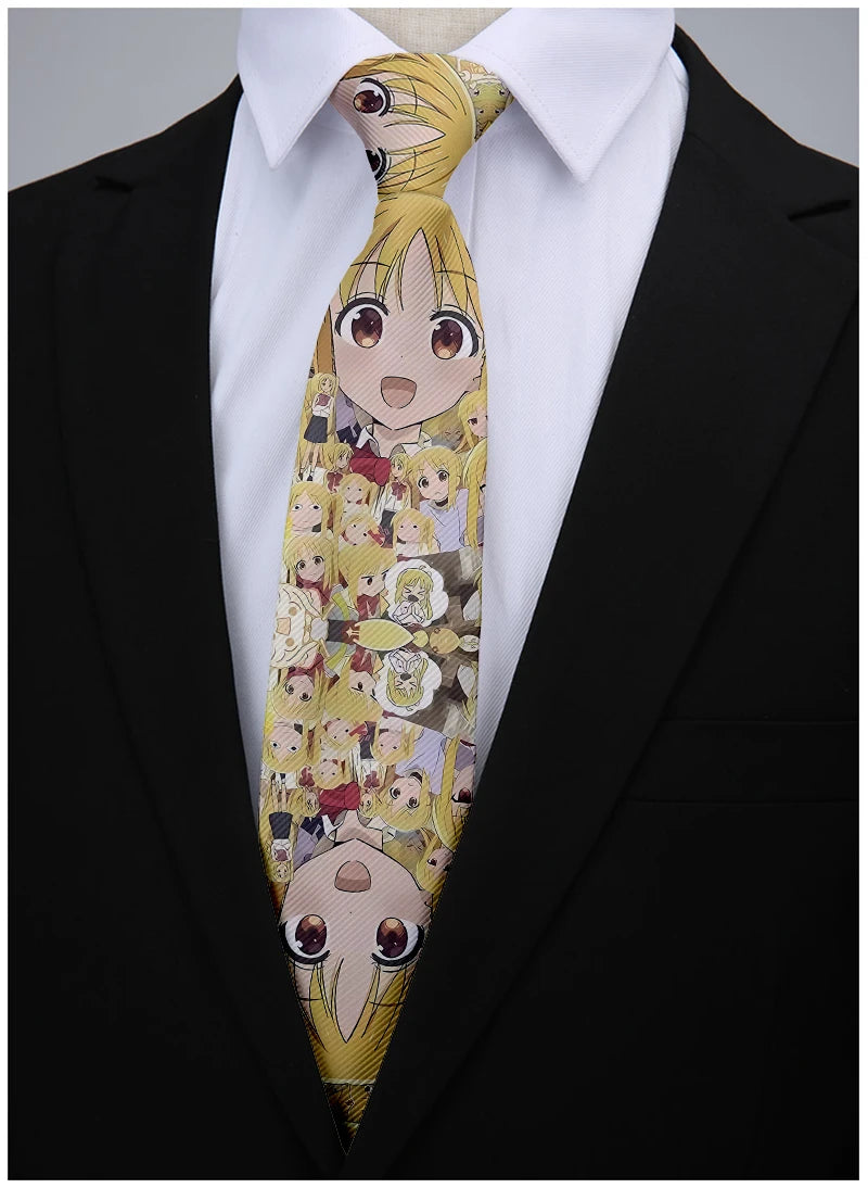 Two-dimensional Anime Girl Tie Casual Party Wedding Shirt Suit Qme