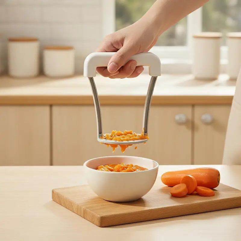 Durable Manual Potato Masher Heavy Duty Non-slip Grip Vegetable Ricer Qme
