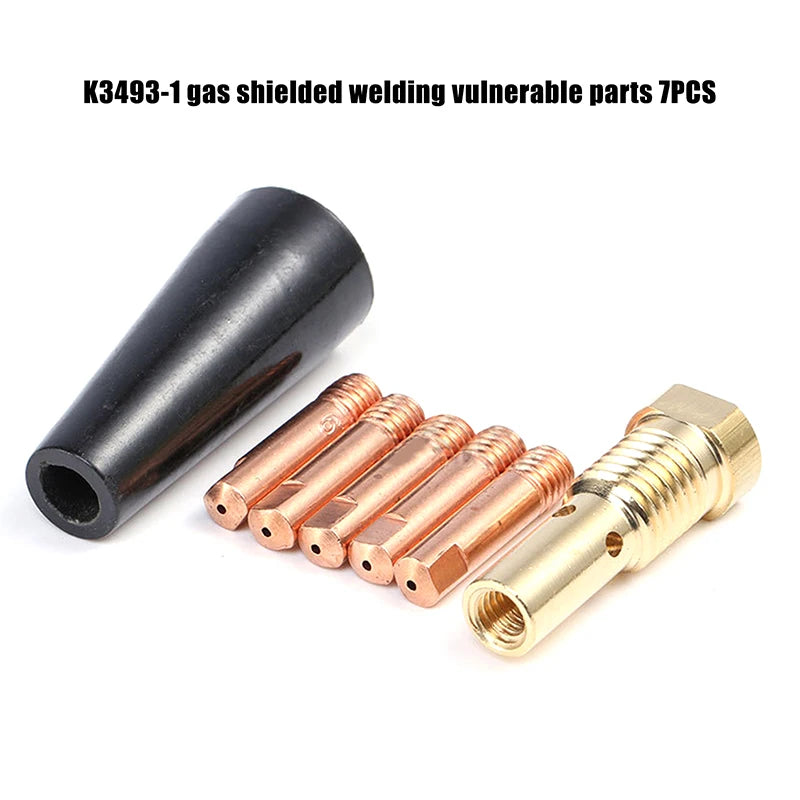 MIG Welding Flux Core Gasless Nozzle 0 8 Brass Tips Replace Welder Qme