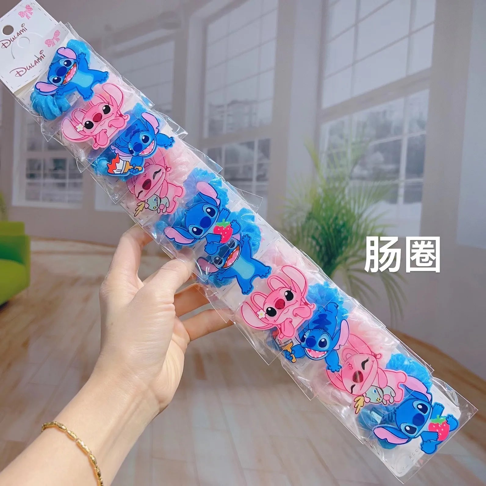 Cute “Stitch” Cartoon Acrylic Hair Clip Student Hair Accessories: Hair Ties, Elastic Bands, and Hair Bands Qme 4