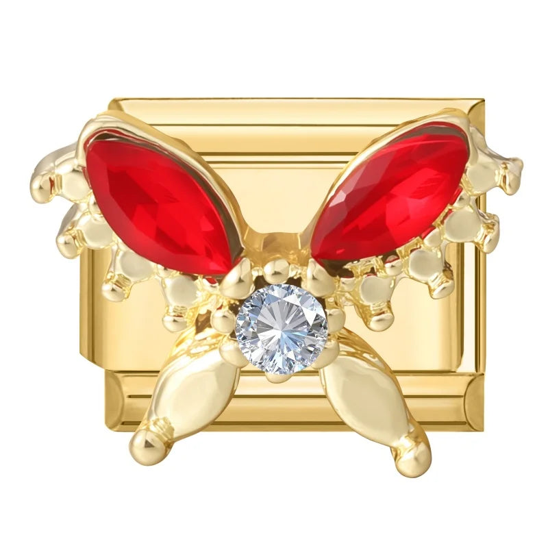 2026 Colorful Garland Flower Bird Luxury Pearl Zircon Gold Italian