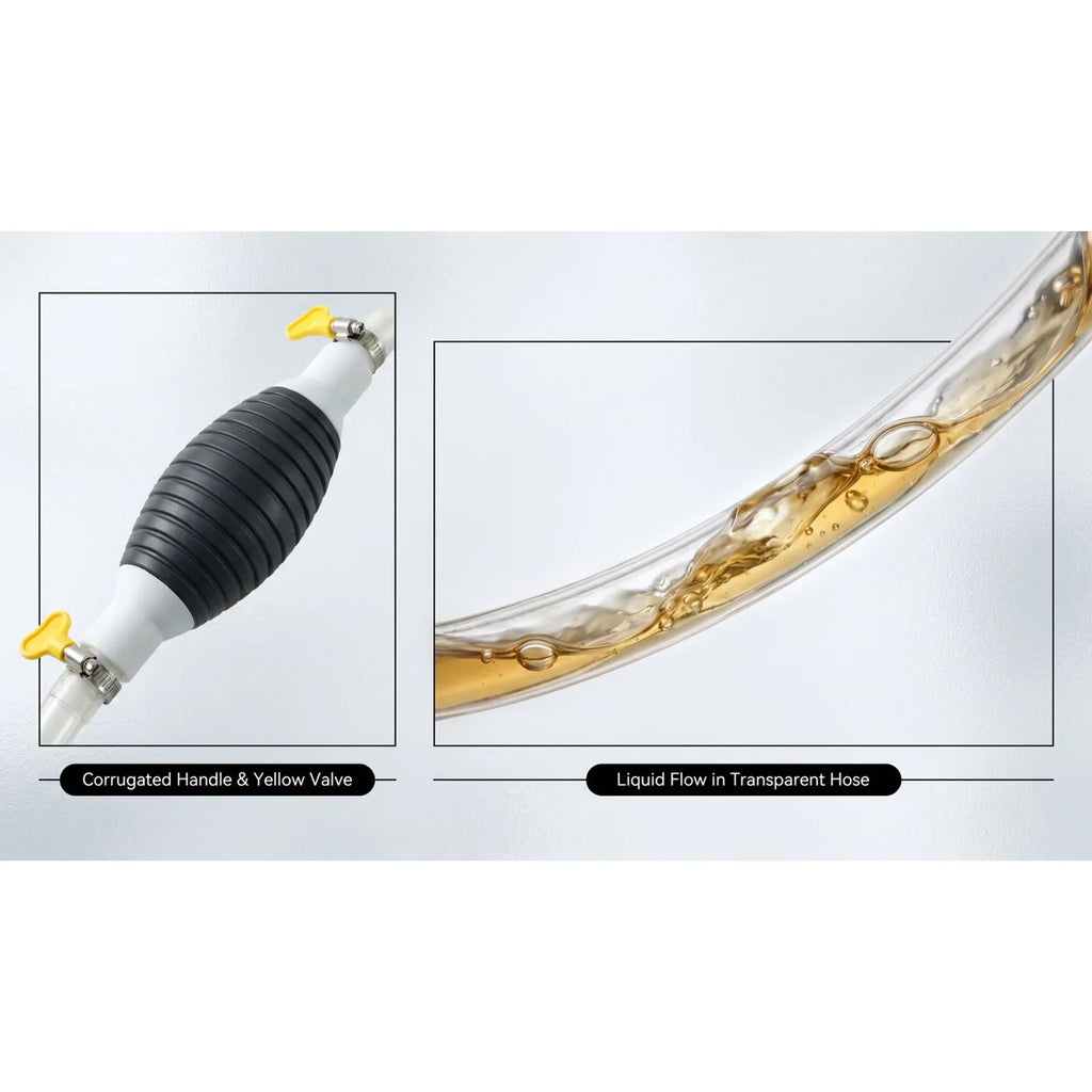 Universal Car Fuel Pump Kit DIY Cut Pipe Manual Hand Suction Pipe Pumping Durable Multifunctional Liquid Siphon Qme